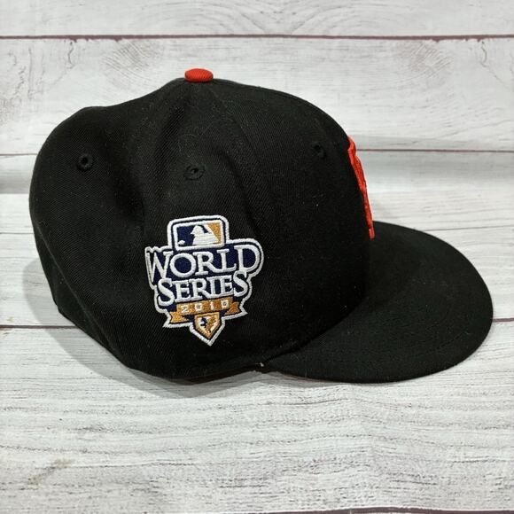 San Francisco Giants Hat Cap Fitted Mens 7 3/8 MLB Baseball World Series New Era - Picture 2 of 7